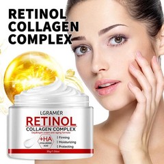 LGRAMER Retinol & Collagen Lifting Firming Face Cream – Vitamin C, Hyaluronic Ac