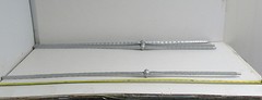 IRON SILVER SINGLE KNUCKLE GOTHIC PORCH BALUSTER SPINDLE (LOT OF 4)*NNB