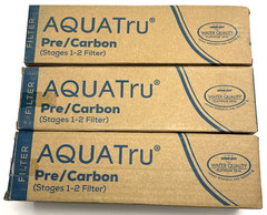 New 3-pack AquaTru Part AT2001 Pre/Carbon Replacement Filter (Stages 1-2)