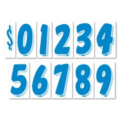 Car Dealer Windshield Stickers 13 Dozen Pricing Numbers 7.5 Inch Dealership Tags