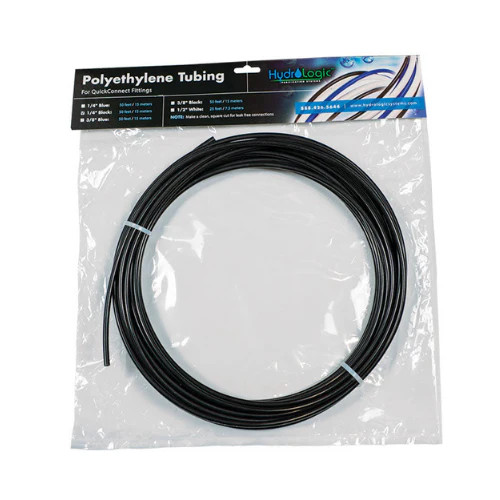 HydroLogic Tubing Black 1/4 inch 50 ft Roll Garden Water Filter