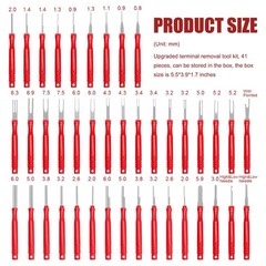 41PCS Terminal Removal Tool Kit, Electrical Wire Connector Pin Extractor Tool…