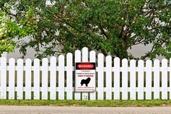 Tin Metal Signs Warning Property Is Protected By Great Pyrenees 8×12