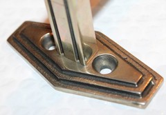 1920’s Antique Towel Bar Solid Nickel Silver / White Brass 3 lb 9 oz 27 5/8 Inch