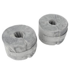 Grey 2pcs Foot Elevating Pillow Ankle Protector Foot Support Pillow Elevator WT