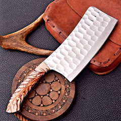 CUSTOM HAND MADE FORGE HIGH CARBON STEEL CLEAVER MEET CHOPPER 2950
