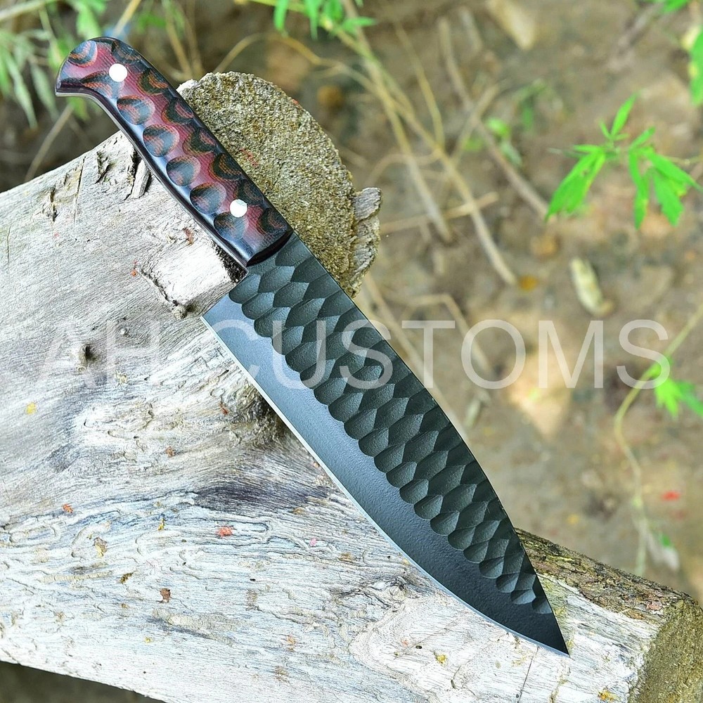 CUSTOM HAND MADE FORGE HIGH CARBON STEEL UTILITY KITCHEN CHEF KNIFE HH 2362