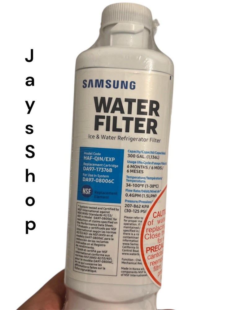 Samsung Refrigerator Water Filter -NO BOX DA97-17376B HAF-QIN/EXP Sealed Packag