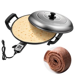 18.5″ Ethiopian Injera Maker Mitad (Mogogo) Electric Griddle Adjustable Tempe…