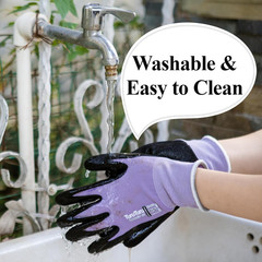 Gardening Gloves for Women, 2 Pairs, Hyaluronic Acid Moisturizing Gloves, Breath