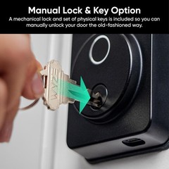 Smart Lock V2 with AI Scanner: Fingerprint Access, Remote Control & 8-Mo Battery
