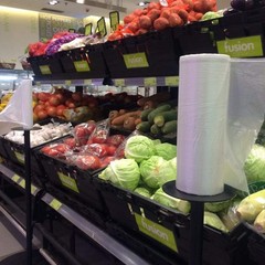 350/Roll 14″x20″ Plastic Clear Produce Bag On Roll Grocery Kitchen Food Storage