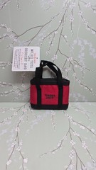 Trader Joe’s Black Trim Micro Tote With Grocery Bag 2 In 1 Mini Ltd Edition NWT