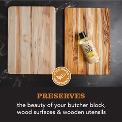 Cutting Board Oil – Food Grade Mineral Oil for Cutting Board – Enriched with Lem