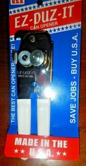 EZ DUZ IT American Made White Grips Manual Deluxe Can Opener – Made In The USA