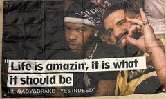 Lil Baby & Drake Yes Indeed, Life is Amazin’ it is What it Should Be 36×58 Flag
