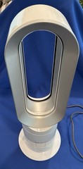 Dyson AM09 Hot + Cool Jet Focus Fan Heater With Remote White Silver Tested