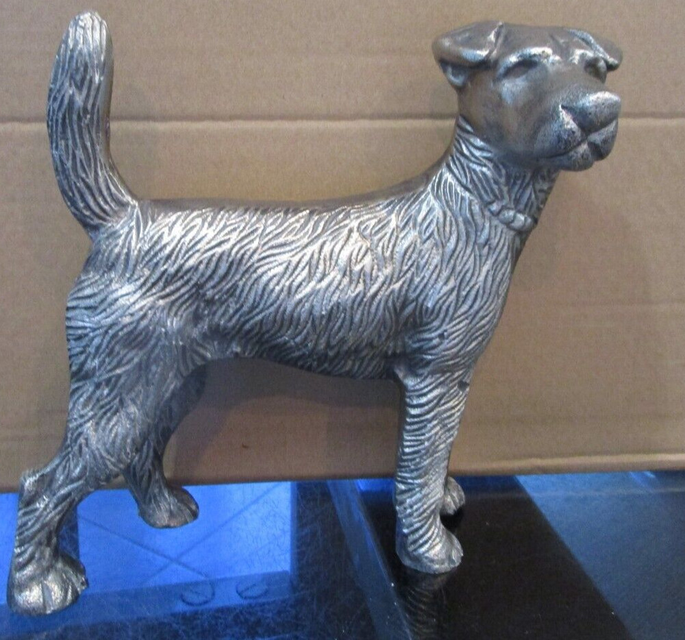 Pottery Barn Vintage iron silver Finish dog Object Photo shoot sample # 1
