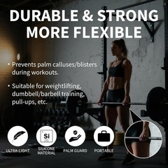 Workout Grips for Weight Lifting – Non-Slip Gym Grips, Hand Grips for Deadlifts,