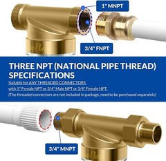 3 Stage Whole House Water Filter Big Blue Housing + Spin Down Sediment Filter