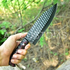 CUSTOM HAND MADE FORGE HIGH CARBON STEEL UTILITY KITCHEN CHEF KNIFE HH 2362