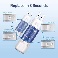 Whirlpool EDR1RXD1 Refrigerator Water Filter 1 | OEM Certified | 3-Pack Genuine