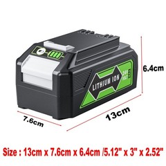 2Pack 24V 6.0Ah Lithium-ion Battery For Greenworks G-24 24Volt 29852 29842 29322