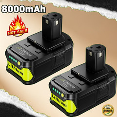 2PACK For RYOBI 18V 8.0Ah P108 High Capacity Battery 18Volt Lithium-Ion One Plus