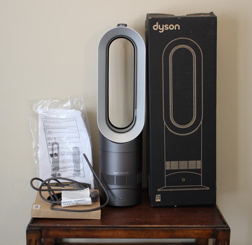 Dyson AM09 Hot+Cool Jet Focus Fan Heater – Black/Nickel – NEW