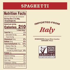 Rao’s Homemade Spaghetti Pasta, 16oz, Traditionally 16 Ounce (Pack of 1)