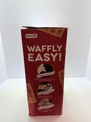 DASH No-Drip Waffle Maker – Four Molds, Nonstick Iron Silver