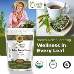 Organic Way Dried Tansy Flower Herb Tea | Origin – Albania (1/4lb 4Oz)