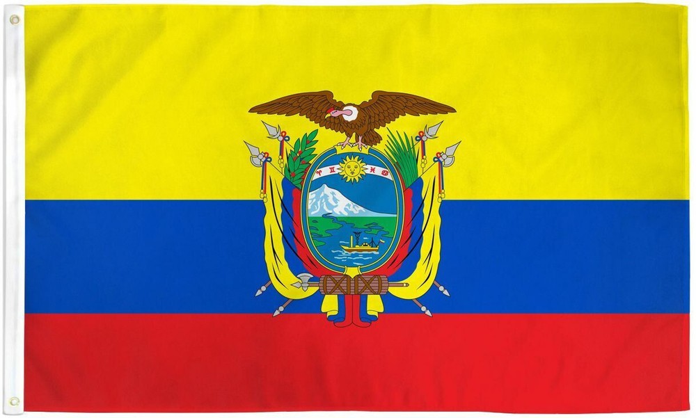3×5 Ecuador Flag Country Banner South American Pennant Bandera Indoor Outdoor