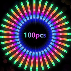 100PCS LED Foam Sticks Light Up Wands Rally Flashing Glow Party Rave