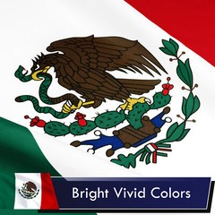 G128 – Mexico (Mexican) Flag | 3×5 feet | Printed Polyester, Vibrant Colors