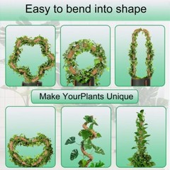 2 Pk 48” Bendable Moss Pole For Monstera Plant Coir Climbing Plant Support Stick