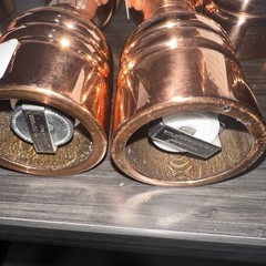 Williams Sonoma 7″ Copper Salt & Pepper Mills Set MSRP $129.95