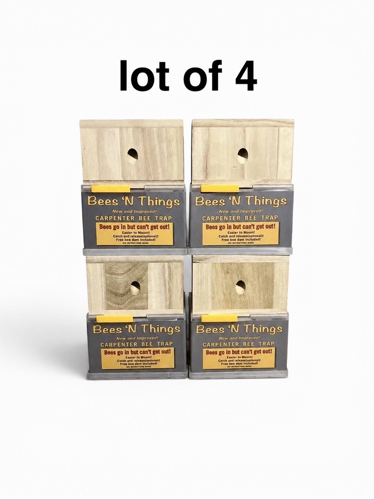 Bees N Things Carpenter Bee Hanging Insect Trap with 15 ft. Coverage (Lot of 4)
