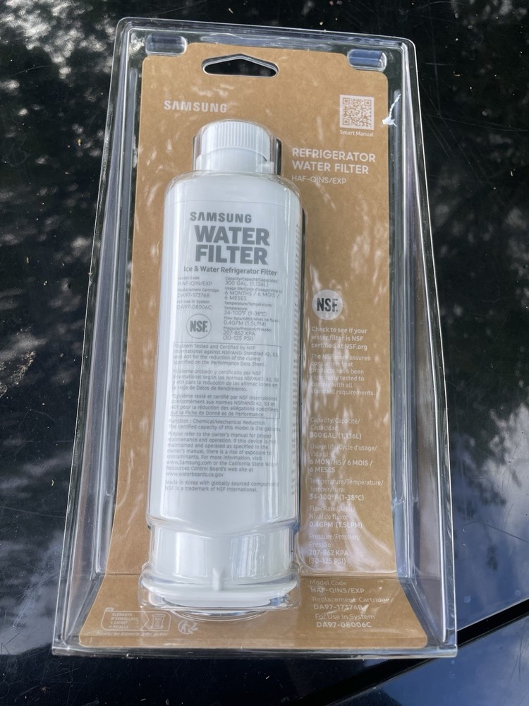 Samsung HAF-QINS/EXP Refrigerator Water Filter DA97-17376B NSF 300 Gal