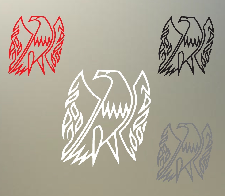 (2) 2″ gibson firebird bird guitar vinyl Decal sticker any non porous surface