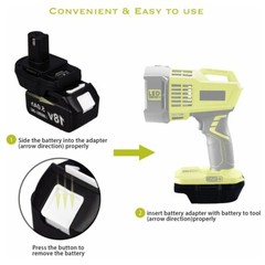 Battery Adapter For Makita 18V Li-ion Convert To For RYOBI Power Tool MT20RNL