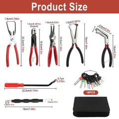 27PCS Automotive Electrical Disconnect Pliers Terminal Removal Tool Kit