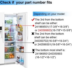 Frame Deli ( Top ) Cover Compatible with Frigidaire Refrigerator 240599803