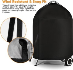 Grill Cover for Weber 22 Inch Charcoal Kettle- Heavy Duty Waterproof BBQ Cover