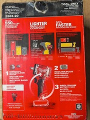 Milwaukee 2563-20 M12 Fuel 1/2″ Stubby Impact Wrench 550 ft-lbs