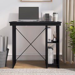 Ardent No Tools Small Space Writing Desk, Black