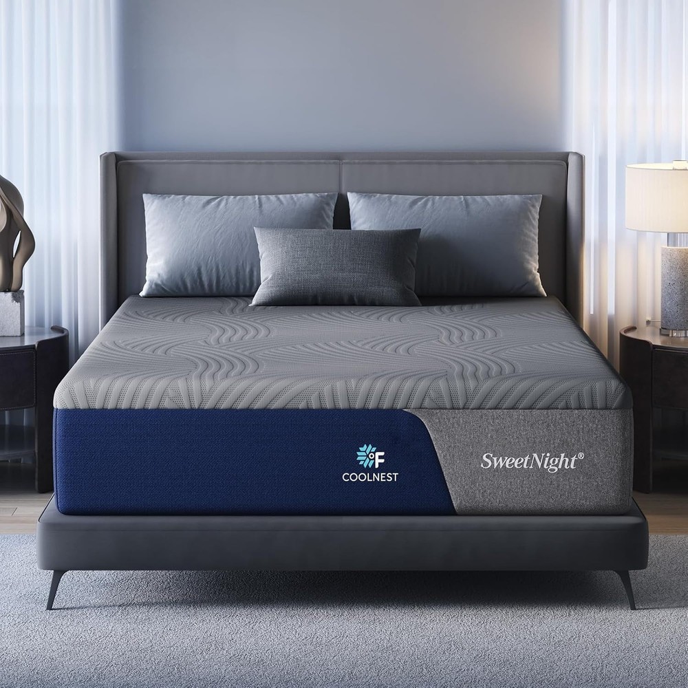Sweetnight CoolNest 12 Inch King Mattress,5-Zone Ergo, CertiPUR-US Certified