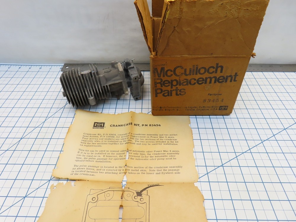 McCulloch 83454 Cylinder Crankcase As Shown