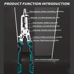Multifunctional Electrician Pliers -CR-V Steel for Wire Work & Electrical Repair
