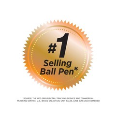 BIC Round Stic Xtra Life Black Ballpoint Pens, Medium Point (1.0mm), 12-Count…